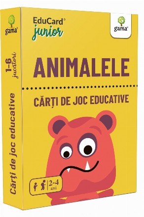 Carti de joc educative. Animalele, 2-4 ani