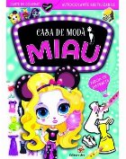 coperta Casa de moda Miau. Parcul de distractii. Carte de colorat cu autocolante