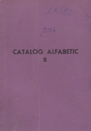 Catalog Alfabetic, Numarul 8