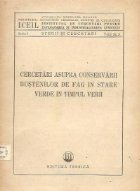 coperta Cercetari asupra conservarii bustenilor de fag in stare verde in timpul verii