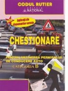 coperta Chestionare pentru obtinerea permisului de conducere auto categoria B - 2019