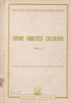 Chimie analitica calitativa Anul Manual