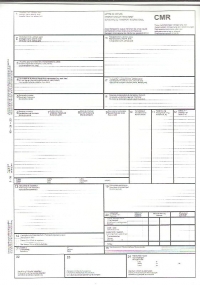 CMR A4 / 4 exemplare (Scrisoare de transport international)