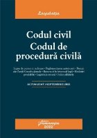 coperta Codul civil,Codul de procedură civilă