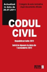 Codul civil - Republicat iulie 2011