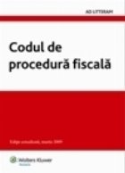 coperta Codul de procedura fiscala (editie actualizata, martie 2009)