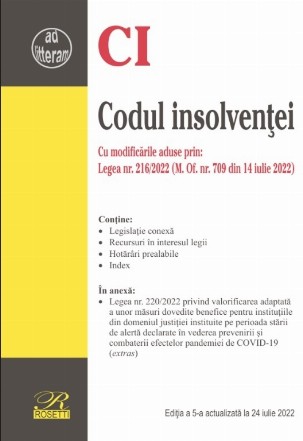 Codul insolvenţei : Decizii ale Curţii Constituţionale, Recursuri în interesul legii, Hotărâri prealabile, Index