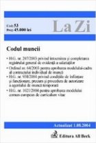 coperta Codul muncii (actualizat la 01.08.2004)