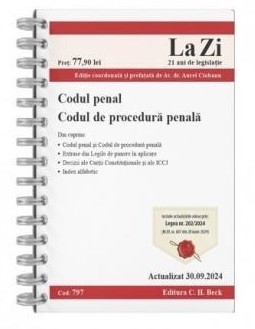 Codul penal şi Codul de procedură penală : actualizat septembrie 2024