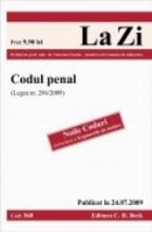 coperta Codul penal (Legea nr. 286/2009). Publicat la 24.07.2009. Cod 360