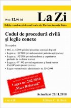 coperta Codul de procedura civila si legile conexe (actualizat la 20.11.2010). Cod 418