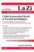 coperta Codul de procedura fiscala si Normele metodologice (actualizat la 10.01.2011). Cod 422