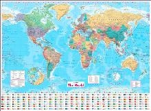 Collins World Wall Paper Map