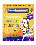 Colorează animale sălbatice : carte de colorat reutilizabilă cu apă