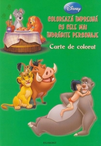 Coloreaza impreuna cu cele mai indragite personaje Disney. Carte de colorat