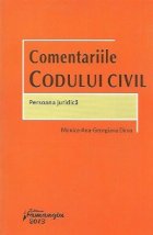 coperta Comentariile Codului civil - Persoana juridica