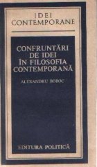 Confruntari idei filozofia contemporana jurul