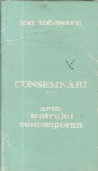 Consemnari - Arta teatrului contemporan