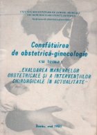 Consfatuirea obstetrica ginecologie tema: Evaluarea