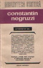 Constantin Negruzzi interpretat