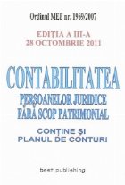 Contabilitatea persoanelor juridice fara scop patrimonial - contine si planul de conturi, Editia a III-a 28 Oc