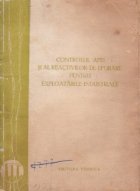 coperta Controlul apei si al reactivilor de epurare pentru exploatarile industriale