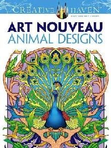 Creative Haven Art Nouveau Animal Designs Coloring Book