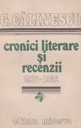 Cronici literare si recenzii 1927-1932
