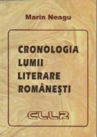 coperta Cronologia lumii literare romanesti
