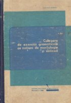 Culegere exercitii gramaticale notiuni morfologie