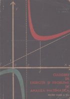 Culegere exercitii probleme analiza matematica
