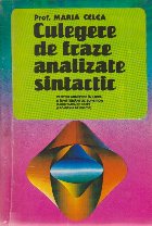 coperta Culegere de Fraze Analizate Sintactic. Pentru admitere in liceu si invatamantul superior, Facultatea de drept 