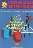 coperta Culegere de matematica, Clasele V-VIII, Volumul I