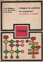 coperta Culegere de probleme de programare - 375 de probleme, cu rezolvari