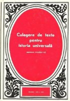 Culegere texte pentru istoria universala