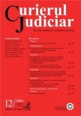 Curierul Judiciar, Nr.12/2009