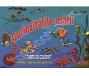 Curiozitatile marii - carte de colorat cu miniatlas biologic marin pentru copii de 4-6 ani