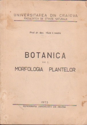 Curs de Botanica, Volumul I - Morfologia Plantelor