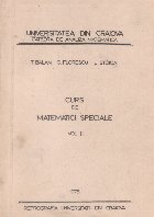 Curs matematici speciale Volumul lea