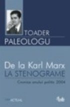 coperta De la Karl Marx LA STENOGRAME