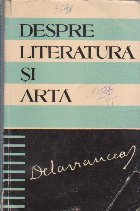 coperta Despre Literatura si Arta