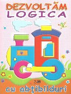 coperta Dezvoltam logica, cu abtibilduri, Locomotiva