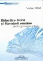 coperta Didactica limbii si literaturii romane- pentru gimnaziu si liceu