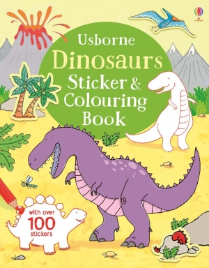 Dinosaurs sticker and colouring book