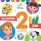 coperta Disney. Activități 2 ani. Desenează, colorează, găsește!