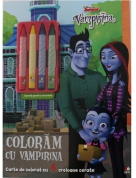 Disney. Vampirina. Coloram cu Vampirina. Contine 4 creioane cerate