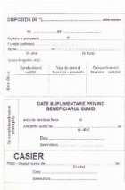 coperta Dispozitie de plata/incasare catre casierie, hartie autocopiativa