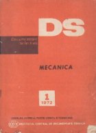 Documentare selectiva (DS), Nr. 1/1972 - Mecanica