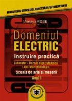 Domeniul ELECTRIC Instruire practică Manual