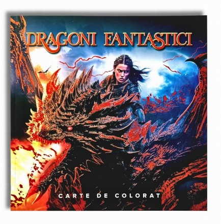 Dragoni fantastici : carte de colorat